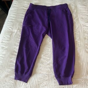 Purple figs scrub bottoms